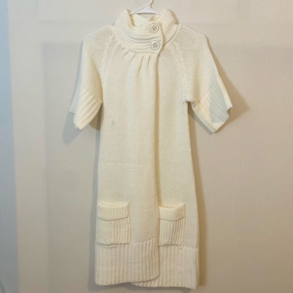 J.J. Always Women’s Small Short Sleeve Knit Long Casual Cardigan